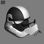 Stormtrooper First Order Star Wars Last Jedi Helmet, 3D Model Project #3939