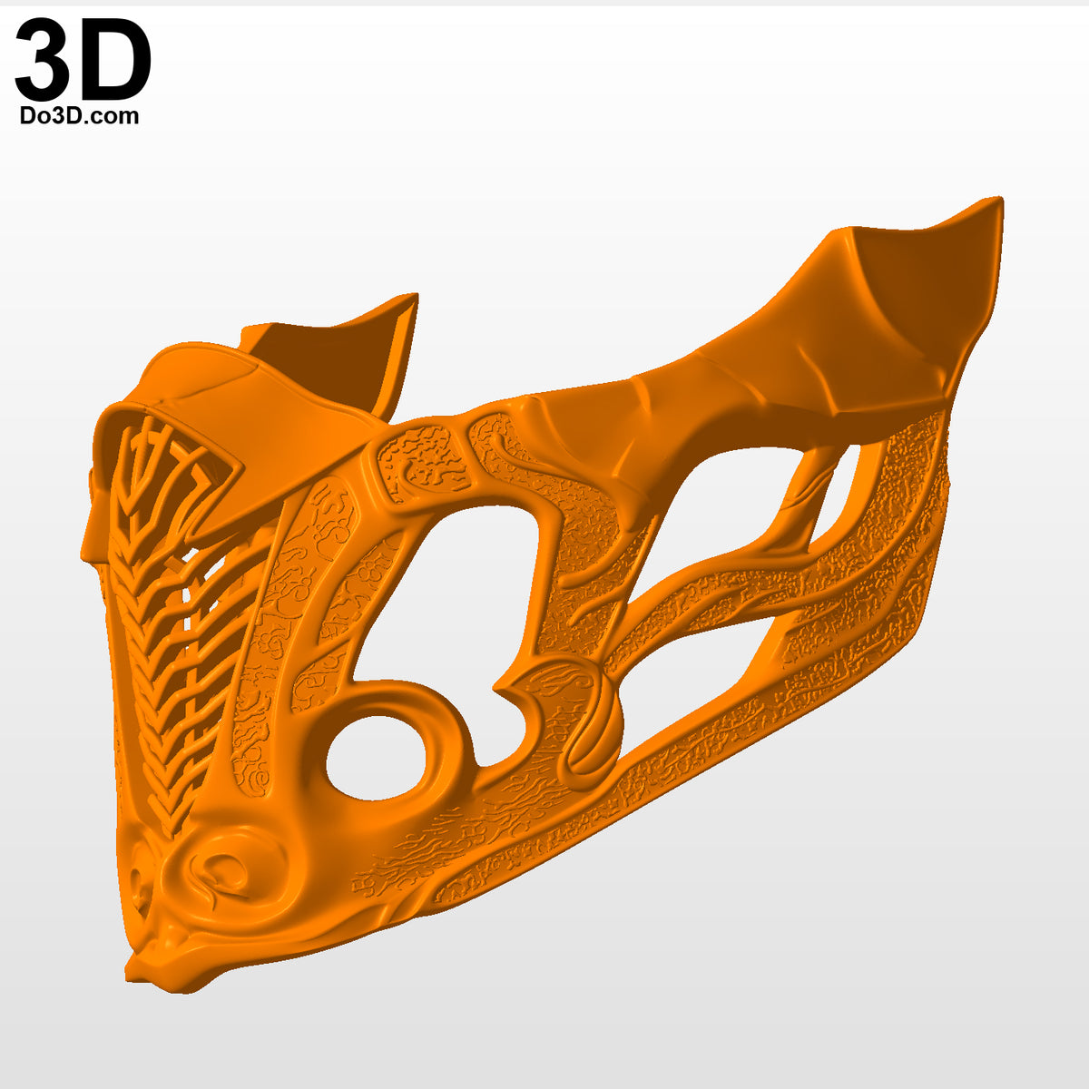 Mortal Kombat 2021 Sub-Zero Mask 3D Printable Model Subzero Sub Zero STL #SZ21
