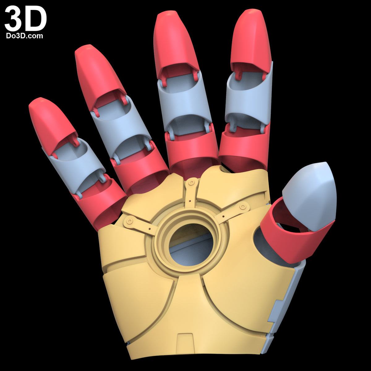 Iron Man MK 46 Glove with Hinges V2 | 3D Model Project #6569