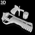Harley Quinn's Revolver Suicide Squad Pistol Gun | 3D Printable Model #1188