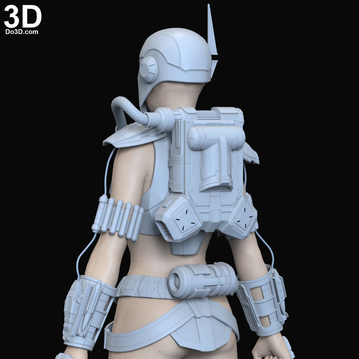 Shae Vizla SWTOR Full Body Armor + Helmet | 3D Model Project #6337