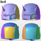 Elektra Daredevil Female Helmet | 3D Printable Model Print File STL #ED92