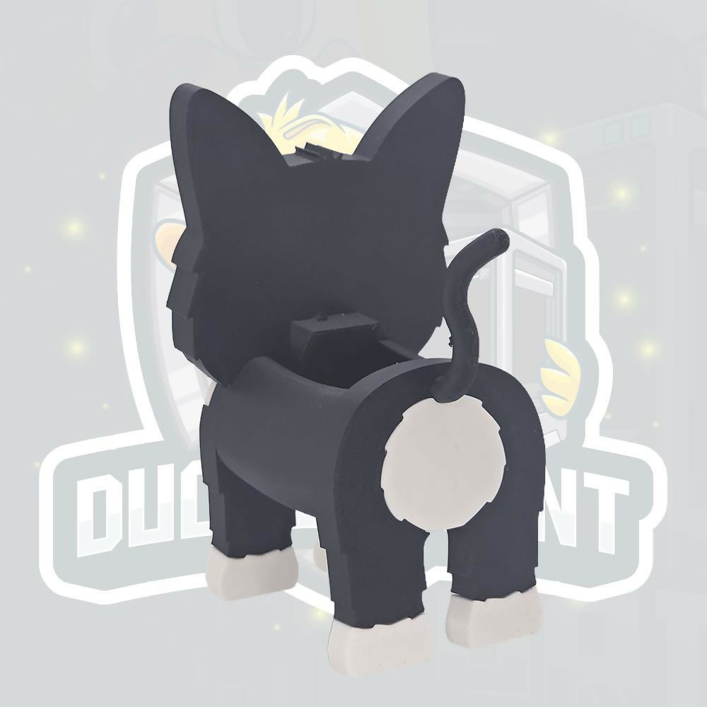 Tuxedo Cat Glasses Holder | 3D Printed Cat Spectacle Stand | Cute Desk Organiser | Eyeglass Holder | Cat Lover Gift