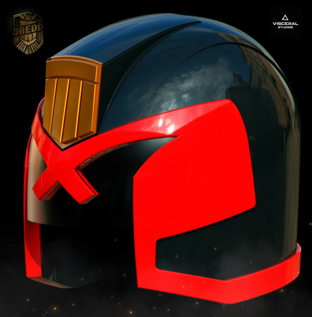 Judge Dredd Helmet 3D Printable Model Print File STL #S02