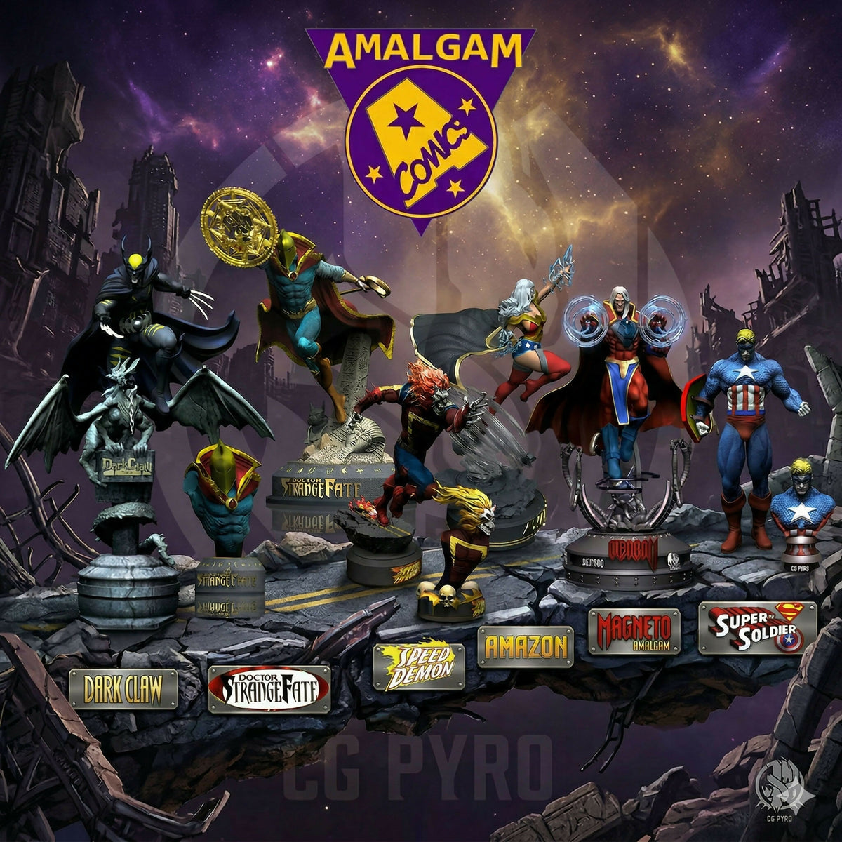 DARK CLAW — AMALGAM COMICS 3D PRINTABLE MODEL STL