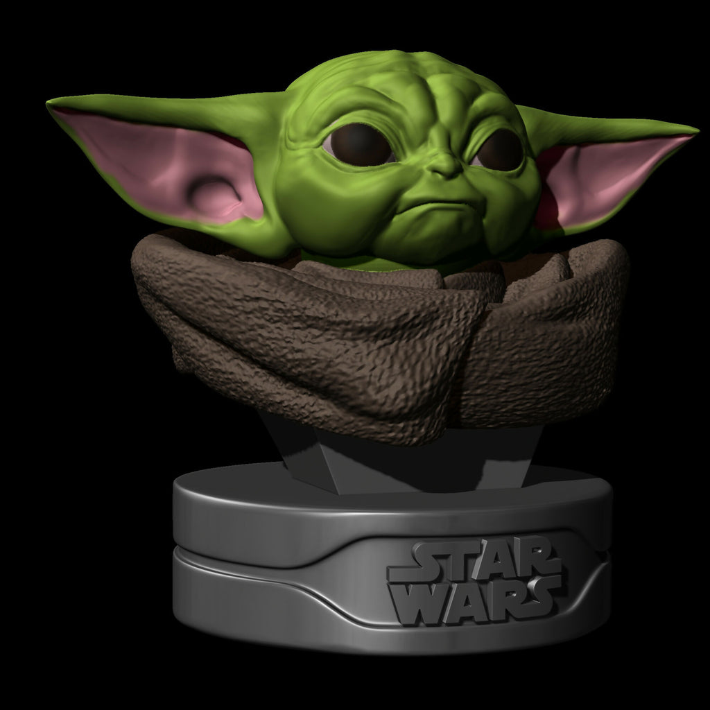 GROGU BABY YODA – THE MANDALORIAN STL 3D PRINT MODEL