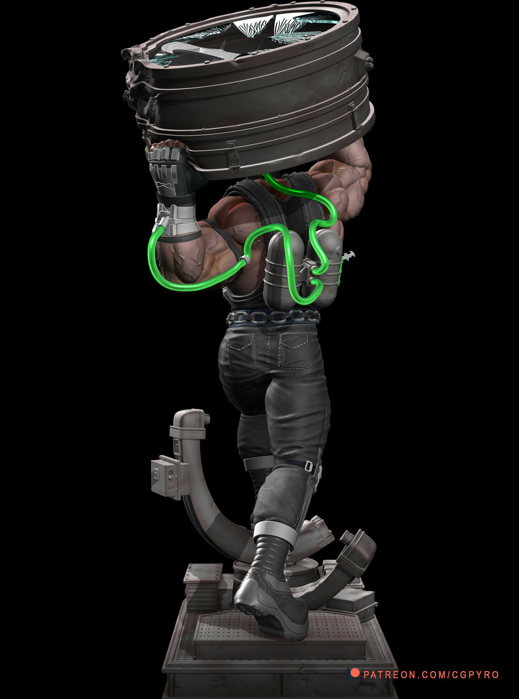 BANE - BATMAN 3D PRINTABLE MODEL STL