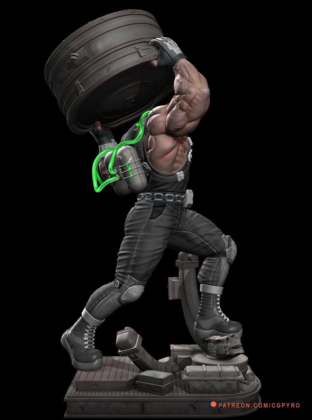 BANE - BATMAN 3D PRINTABLE MODEL STL