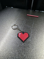 Minecraft Heart Keychain