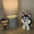 Husky Glasses Holder | 3D Printed Dog Spectacle Stand | Cute Desk Organiser | Eyeglass Holder | Husky Lover Gift