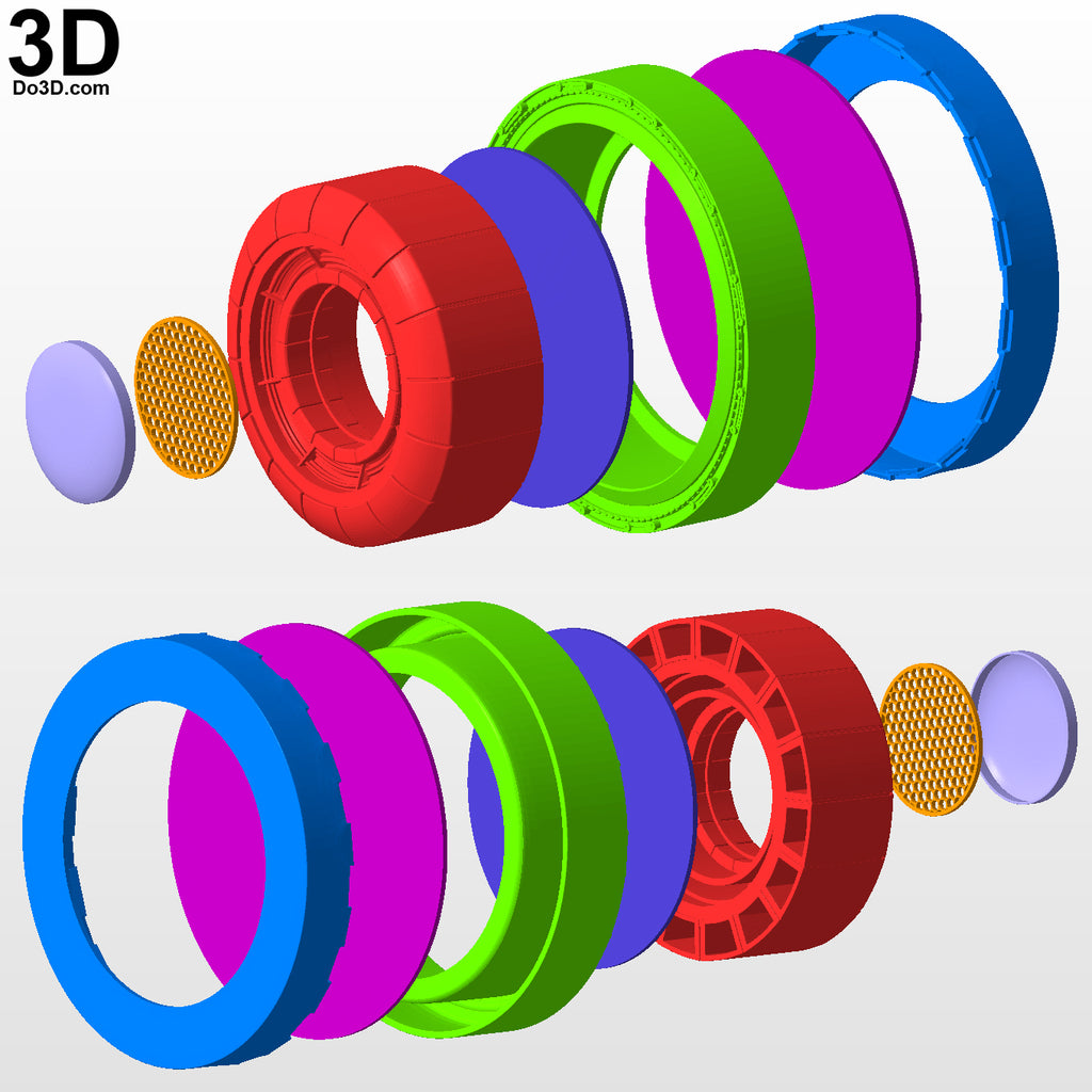 Iron Man Uni-beam Arc Reactor Round | 3D Printable Model Print File STL #708