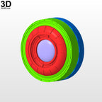 Iron Man Uni-beam Arc Reactor Round | 3D Printable Model Print File STL #708