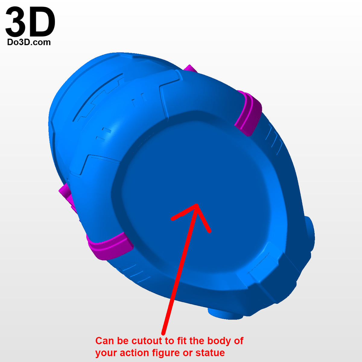 3D Print Model: Havoc Trooper Action Figure / Statue Head Squad Squadron Helmet