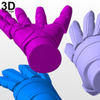 Solid Iron Man Glove / Hand for Statue Toy Action Figure | 3D Model Project #N01
