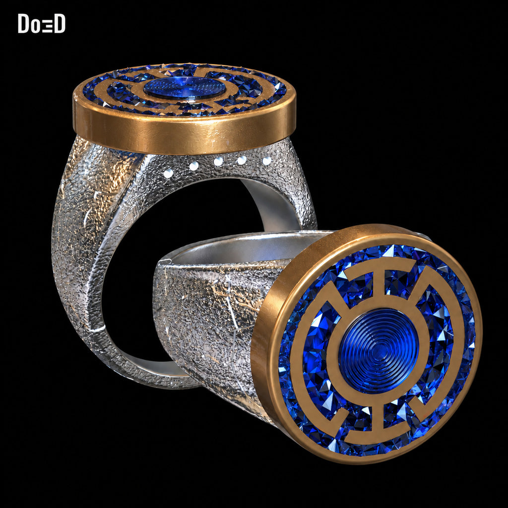 Blue Lantern Ring Hope 3D Printable Model Print STL File #BLR325
