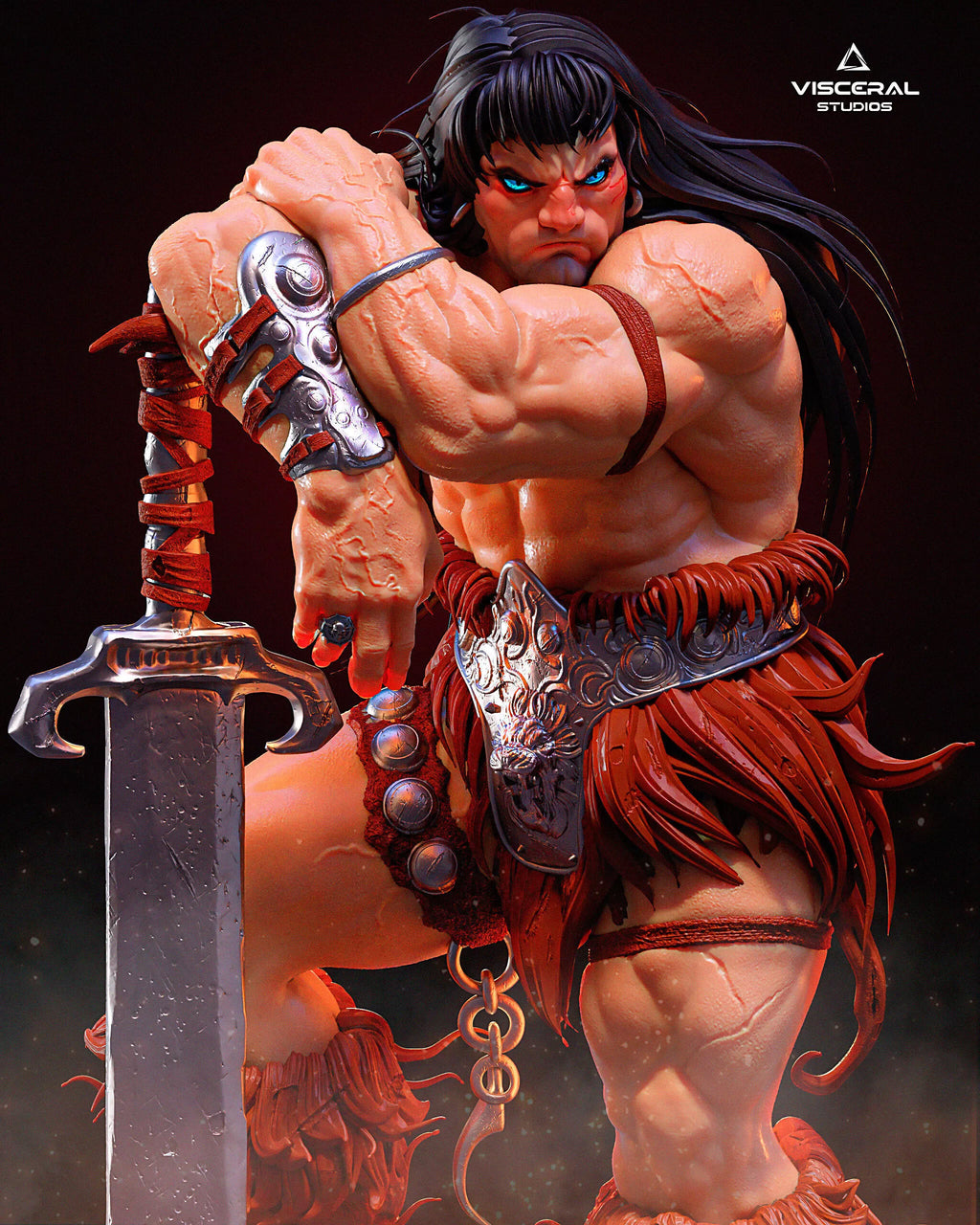 Conan the Barbarian Simon Bisley Inspired Full Pack and Bust by Visceral Studios – gallery view 9