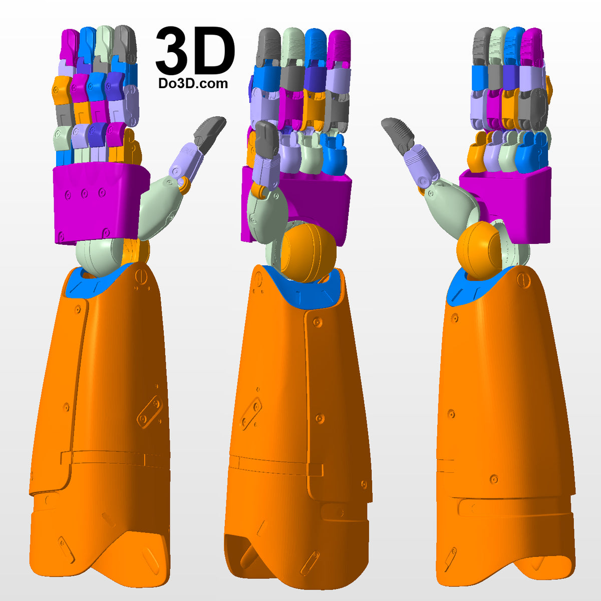 Bionic Arm Gauntlet from Metal Gear Solid V | 3D Model Project #6658, view 2