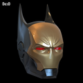 Ironbat Helmet Iron Man and Batman What If Iron Bat 3D Printable Model STL #IB19