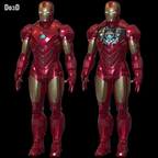Iron Man Mark IV MK 4 Armor Suit + Inner Chest Details 3D Printable Model #GV4