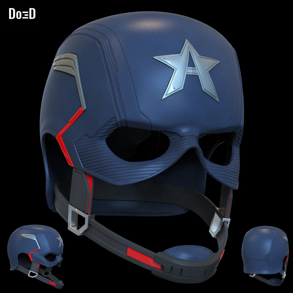 Captain America 2021 Helmet John Walker Version | 3D Printable Model #JC81