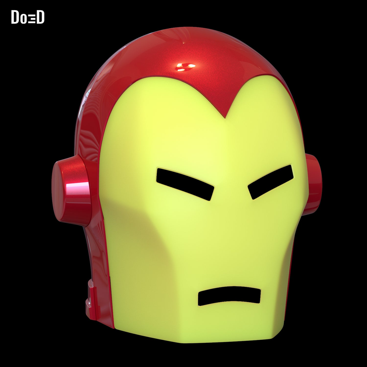 Classic Invincible Iron Man Helmet Comic Style | 3D Printable Model #449