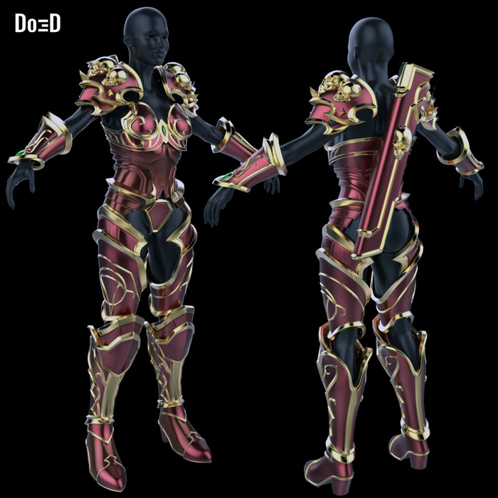 World Of WarCraft WOW Lady Sylvanas Windrunner Armor, 3D Project #1719