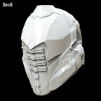 Sci-fi Robot Helmet Do3D 001 Scifi Sci Fi Concept 3D Printable Model STL#4728