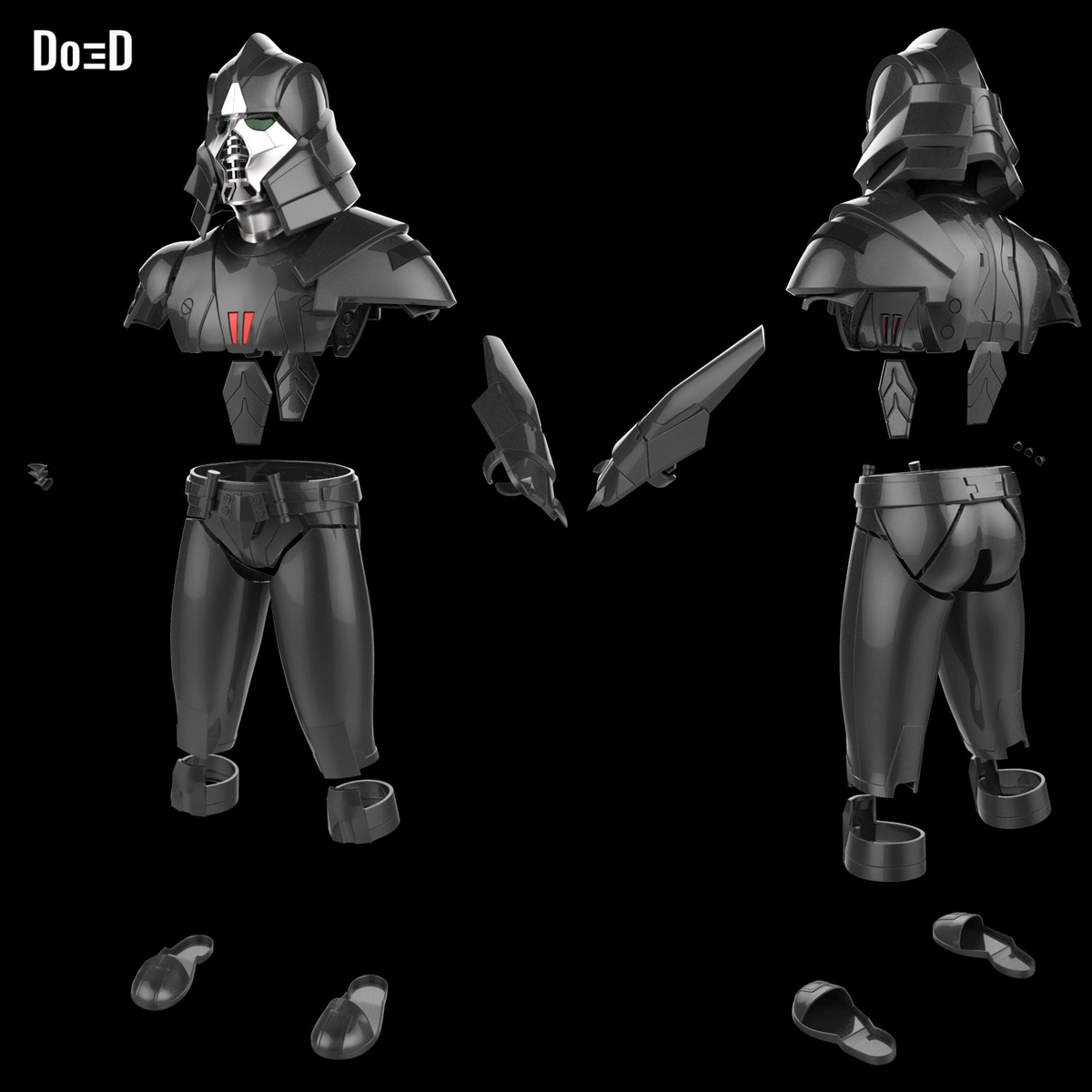 Tulak Hord Star Wars Helmet and Armor  | 3D Printable Model #3774