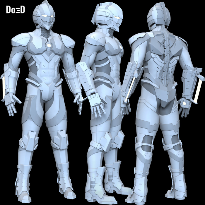 New Ultraman Full Armor for Cosplay | 3D Model Project #4421