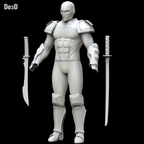 DeathStroke Prime 1 Skull Armor set | 3D Model Project #5429