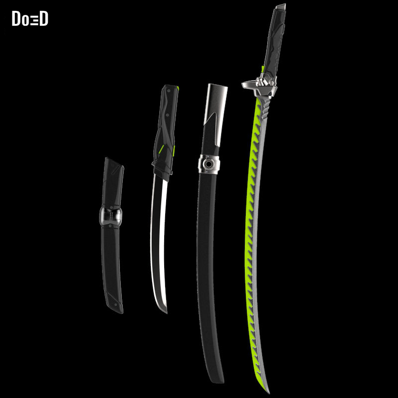 Genji Overwatch Swords Dragonblade | 3D Model Project #1518