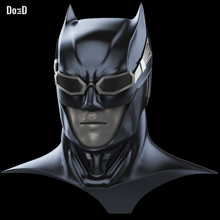 Batman Justice League Helmet with Goggles Tactical Cowl 3D Printable Model #2177