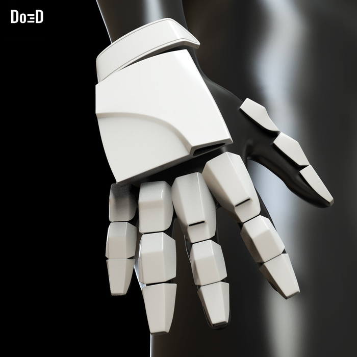 Captain Phasma Hand + Finger Armors Star Wars Last Jedi 3D Printable Model #5080