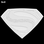 Superman Justice League Chest S Logo Emblem Shield | 3D Printable Model #4676