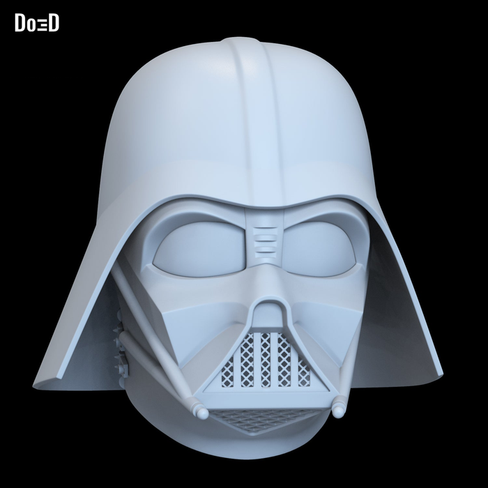 Classic Darth Vader Star Wars Helmet w/ Dome + Neck Strap|3D Model Project #6705