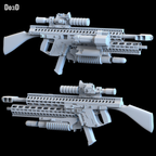 Cable's BFG Gun Blaster / Weapon from Deadpool 2 | 3D Model Project #5052