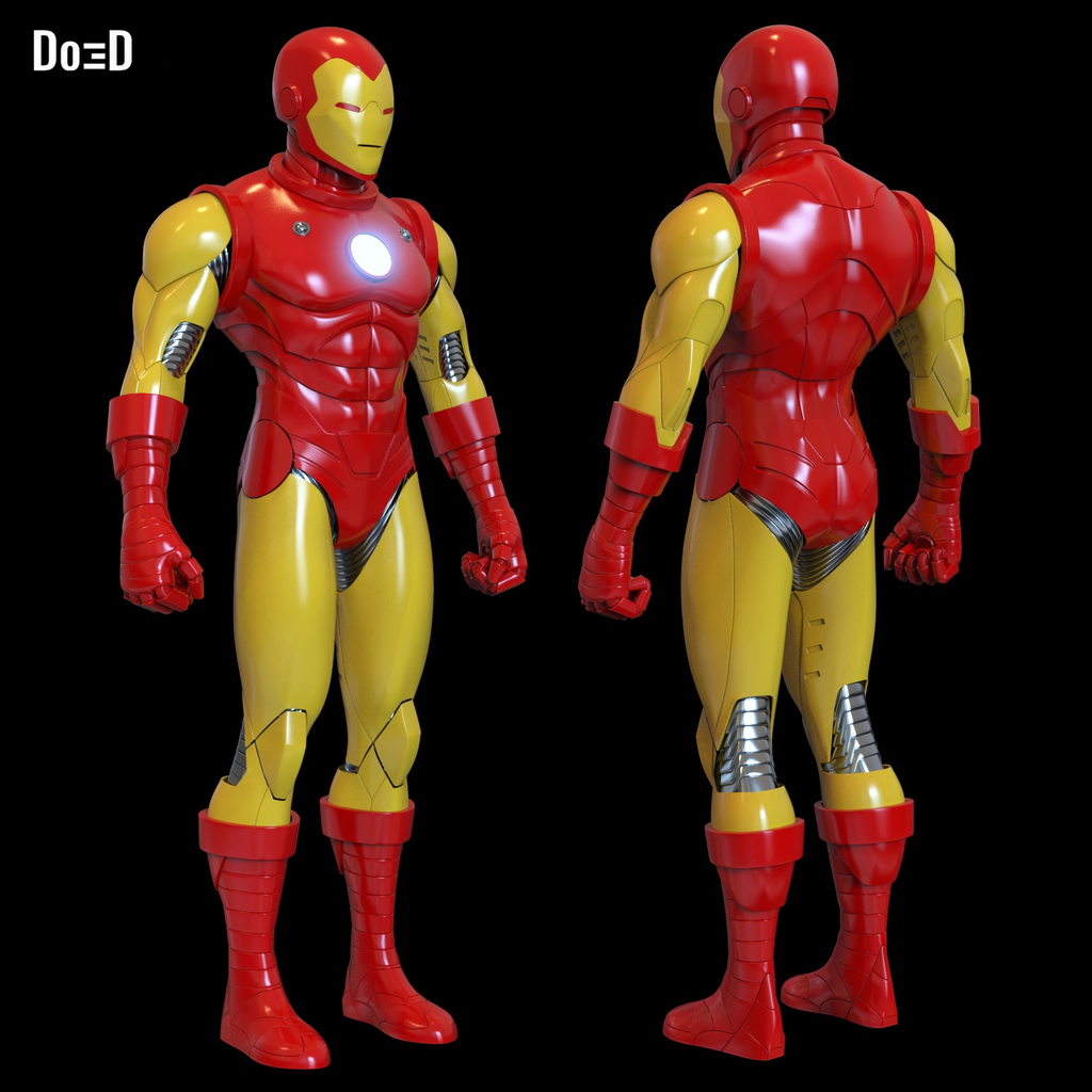 Iron Man Classic Tony Stark Armor + Helmet STL Files | Do3D Plus