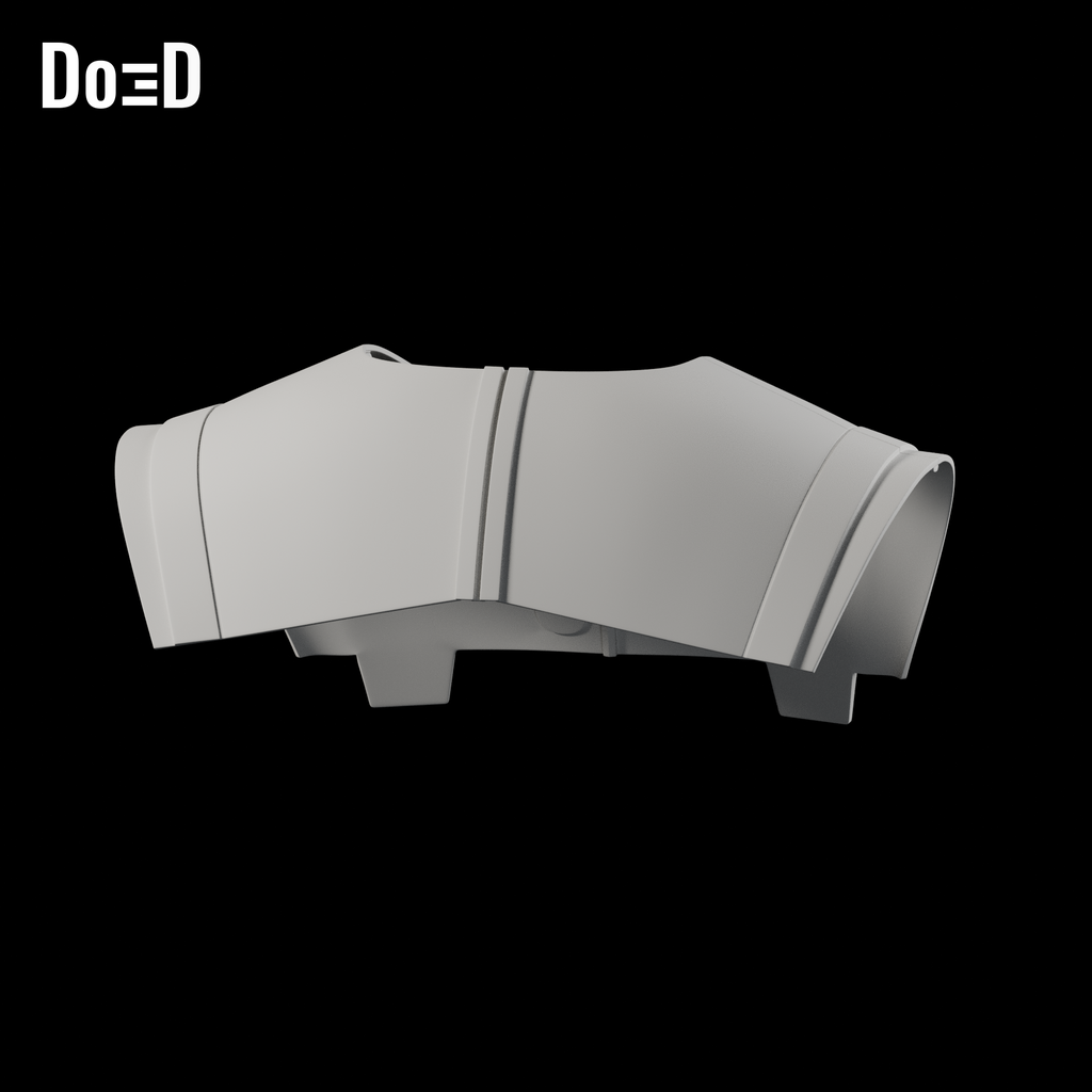 Do3D Ezra Ahsoka shoulder armor, rear view of the same armor configuration