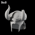 Do3D Elder Scrolls Online Nord 1790 helmet, accurate Blender clay render