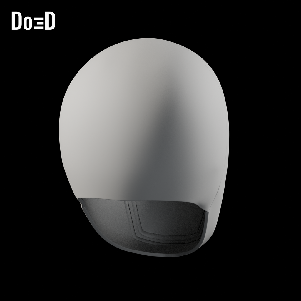 Do3D Hawkeye Ronin helmet, rear view of the same supplied configuration