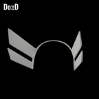 Do3D Magik Rivals headpiece, rear view of the same original headpiece