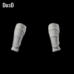Do3D Mighty Thor MTAO1 left and right forearm armor with hand plates, accurate Blender clay render