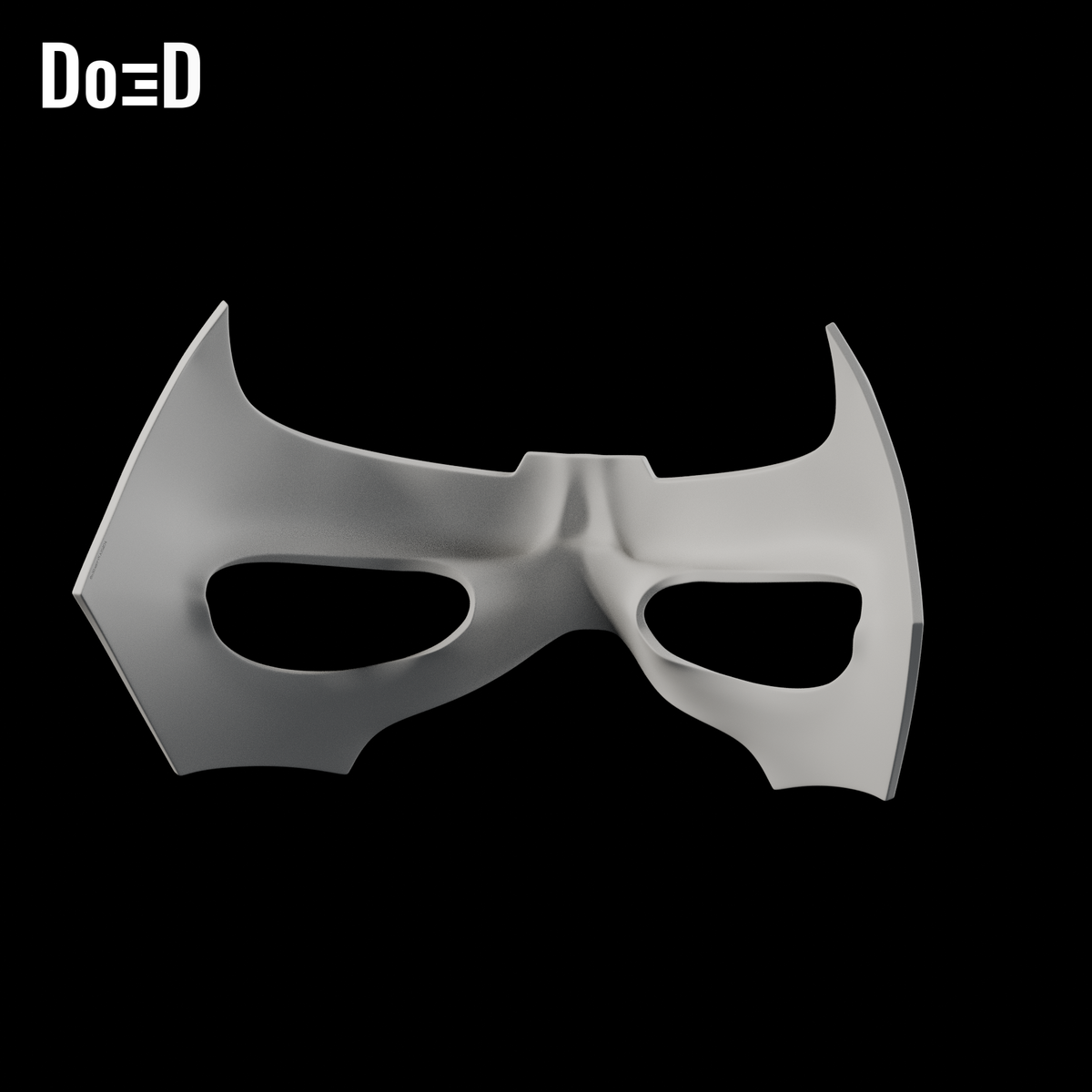 Do3D Nightwing Titans eye mask, reverse/interior view of the same original mask
