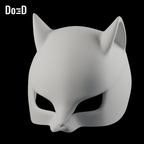Do3D PM1 Ann Takamaki Persona 5 mask, accurate Blender clay render