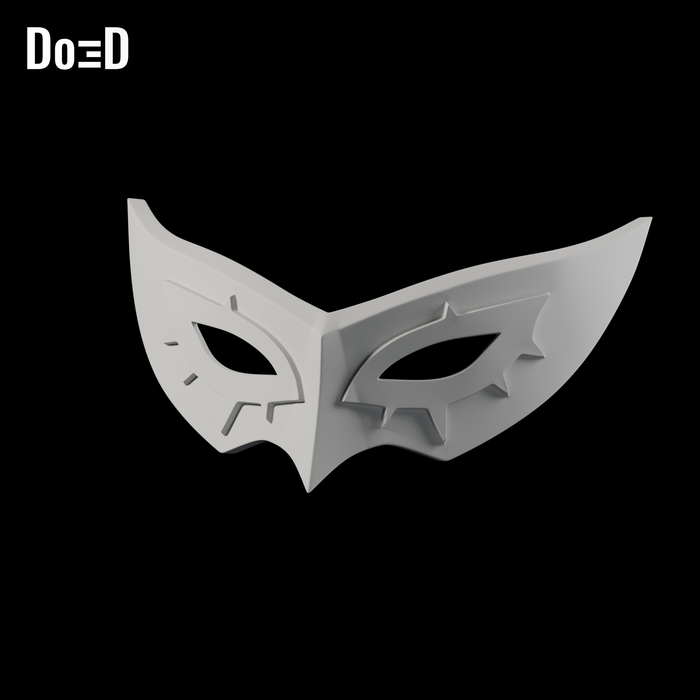 Do3D PM4 Joker Persona 5 mask, accurate Blender clay render