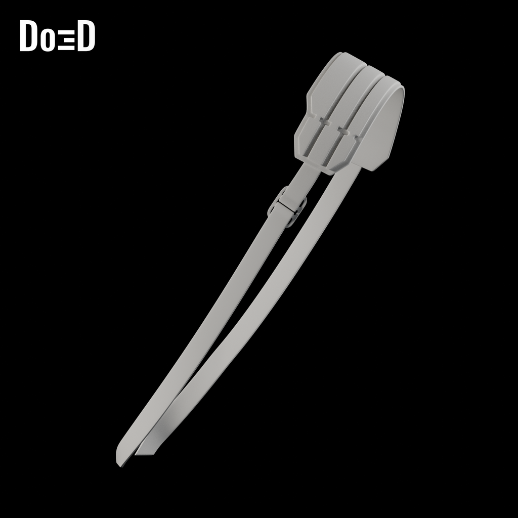 Do3D Deadpool 3 shoulder strap accessory, side view of the same supplied configuration