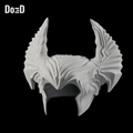 Do3D Steppenwolf Justice League helmet, accurate Blender clay render