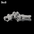 Do3D Zarya Overwatch 838 fictional cosplay prop, accurate Blender clay render