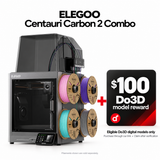 ELEGOO Centauri Carbon 2 Combo plus a $100 Do3D model reward; eligible digital models only, claim after verified affiliate purchase.