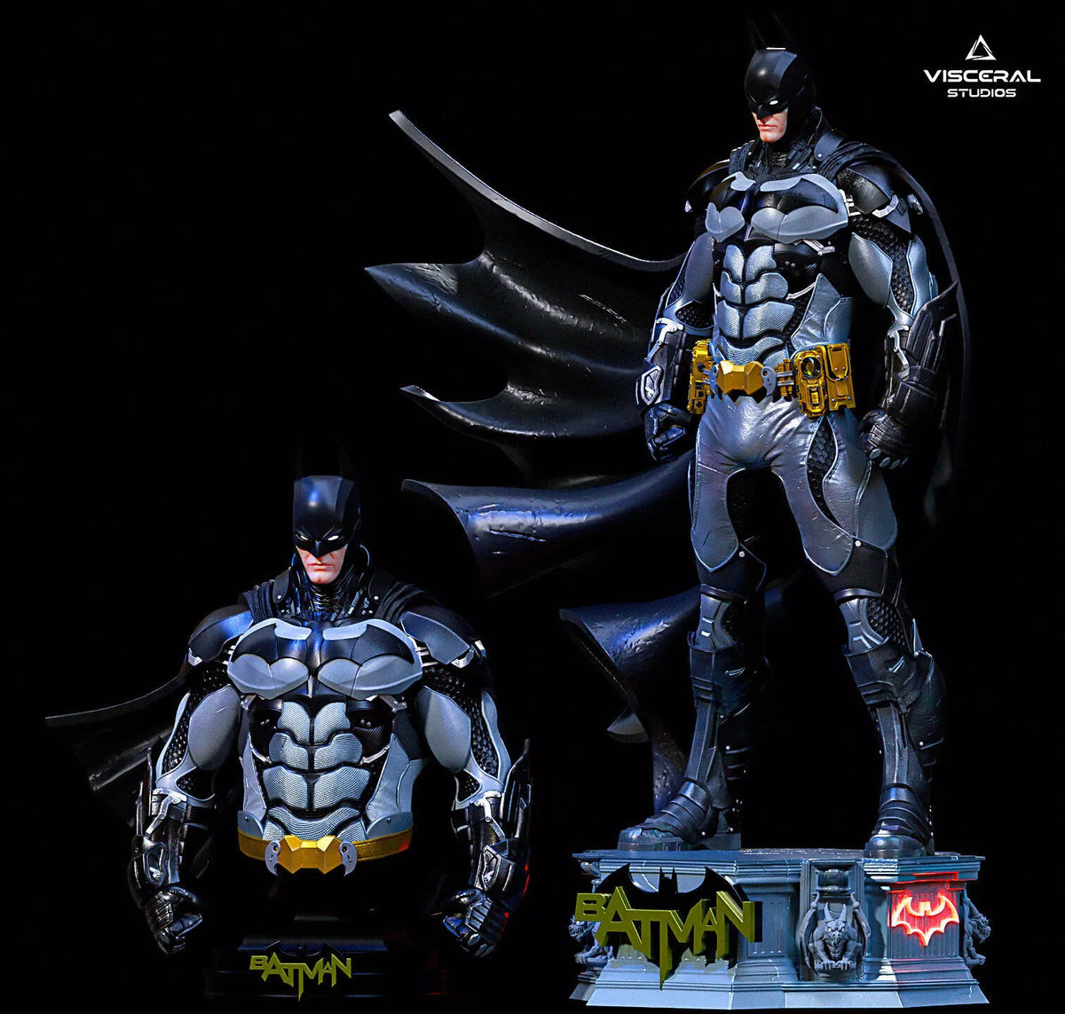 FULL PACK Batman Arkham Knight Full Statue 4 Bust Versions STL by Visceral Studios – gallery view 3